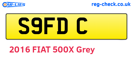 S9FDC are the vehicle registration plates.