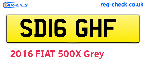 SD16GHF are the vehicle registration plates.
