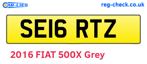 SE16RTZ are the vehicle registration plates.