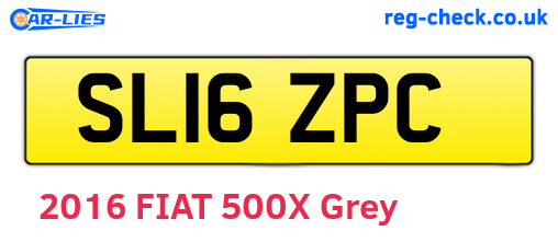 SL16ZPC are the vehicle registration plates.