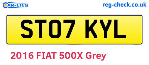 ST07KYL are the vehicle registration plates.