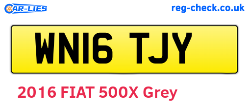 WN16TJY are the vehicle registration plates.