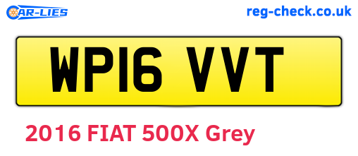 WP16VVT are the vehicle registration plates.