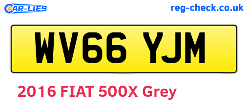 WV66YJM are the vehicle registration plates.