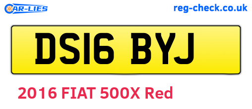 DS16BYJ are the vehicle registration plates.