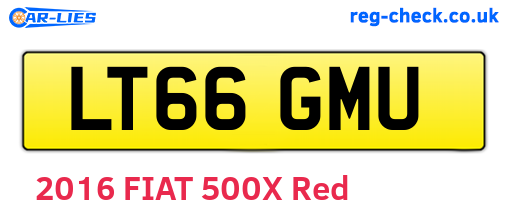 LT66GMU are the vehicle registration plates.