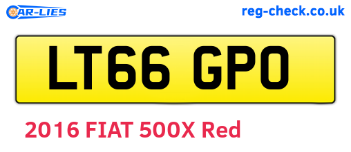 LT66GPO are the vehicle registration plates.