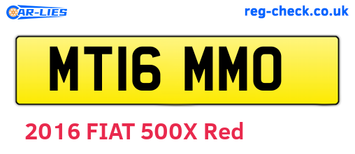 MT16MMO are the vehicle registration plates.