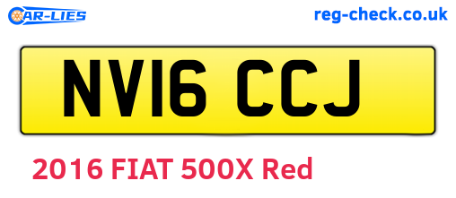 NV16CCJ are the vehicle registration plates.