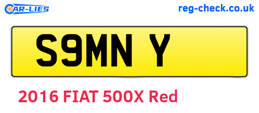 S9MNY are the vehicle registration plates.