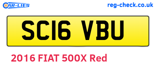 SC16VBU are the vehicle registration plates.