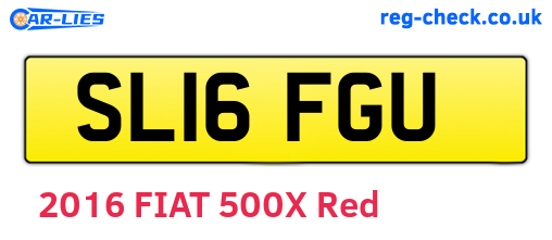 SL16FGU are the vehicle registration plates.