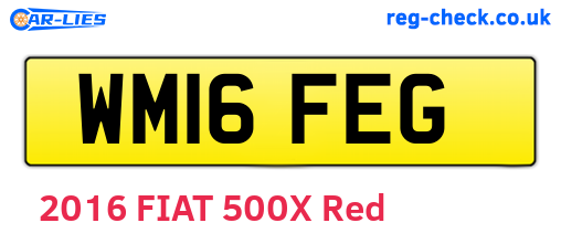 WM16FEG are the vehicle registration plates.