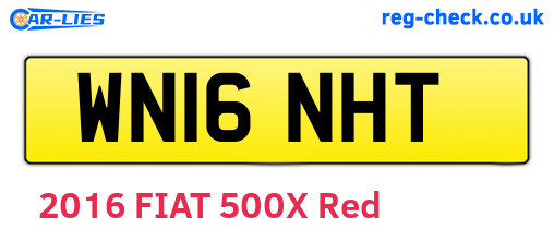 WN16NHT are the vehicle registration plates.