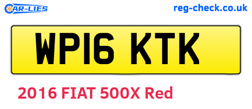 WP16KTK are the vehicle registration plates.