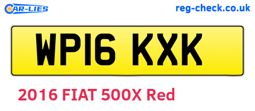 WP16KXK are the vehicle registration plates.