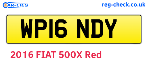WP16NDY are the vehicle registration plates.