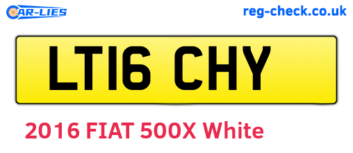 LT16CHY are the vehicle registration plates.