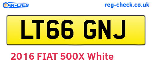 LT66GNJ are the vehicle registration plates.