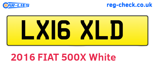 LX16XLD are the vehicle registration plates.