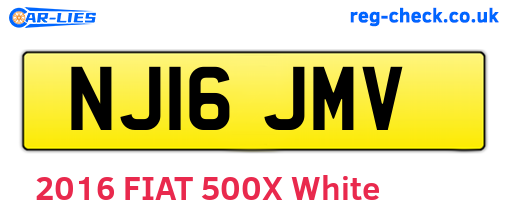 NJ16JMV are the vehicle registration plates.