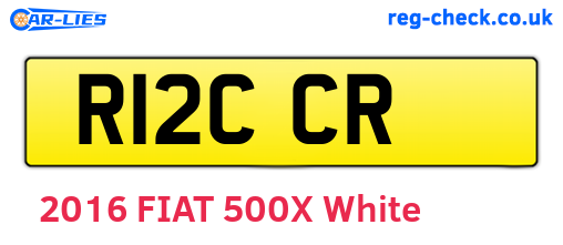 R12CCR are the vehicle registration plates.