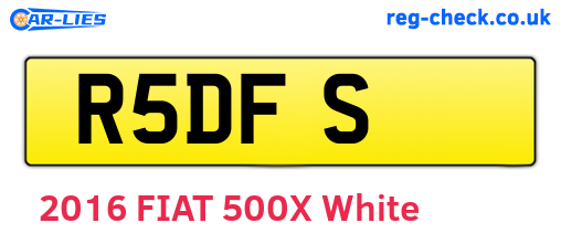 R5DFS are the vehicle registration plates.