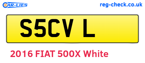 S5CVL are the vehicle registration plates.
