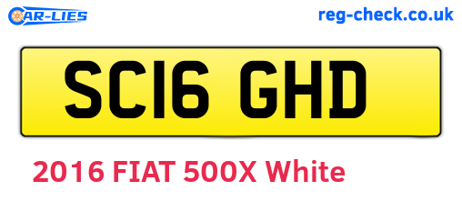 SC16GHD are the vehicle registration plates.