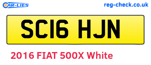 SC16HJN are the vehicle registration plates.