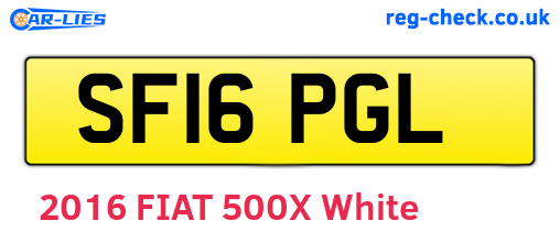 SF16PGL are the vehicle registration plates.