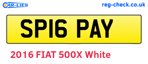 SP16PAY are the vehicle registration plates.