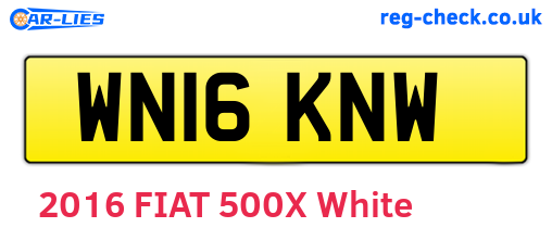 WN16KNW are the vehicle registration plates.