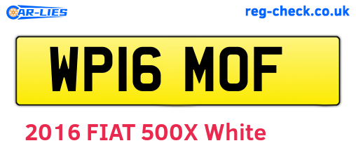 WP16MOF are the vehicle registration plates.