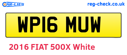 WP16MUW are the vehicle registration plates.