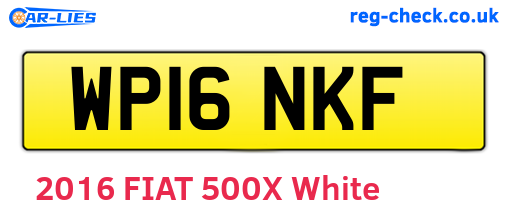 WP16NKF are the vehicle registration plates.