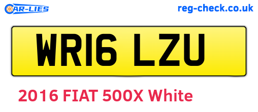 WR16LZU are the vehicle registration plates.