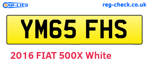 YM65FHS are the vehicle registration plates.