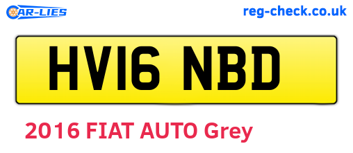 HV16NBD are the vehicle registration plates.