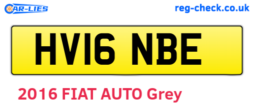 HV16NBE are the vehicle registration plates.