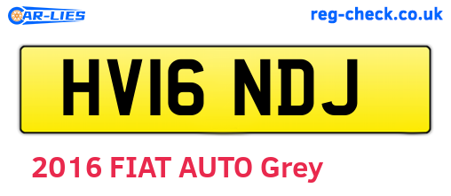 HV16NDJ are the vehicle registration plates.