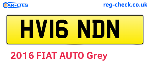 HV16NDN are the vehicle registration plates.