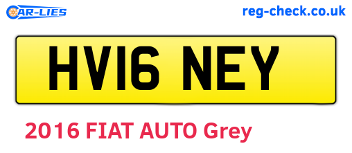 HV16NEY are the vehicle registration plates.