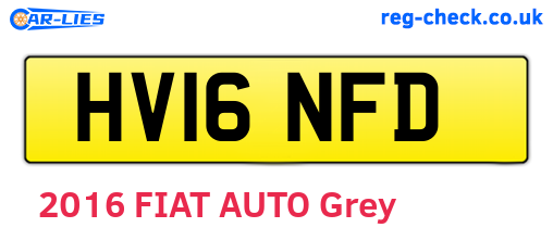 HV16NFD are the vehicle registration plates.