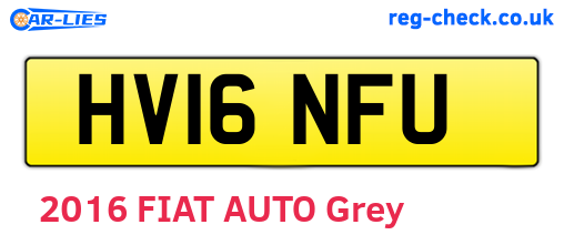 HV16NFU are the vehicle registration plates.