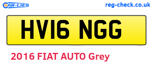 HV16NGG are the vehicle registration plates.