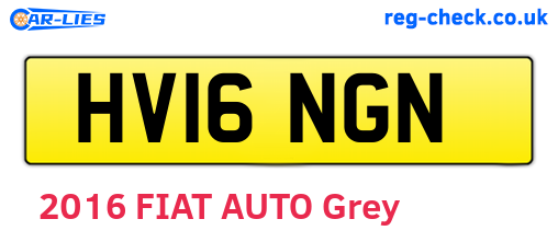 HV16NGN are the vehicle registration plates.