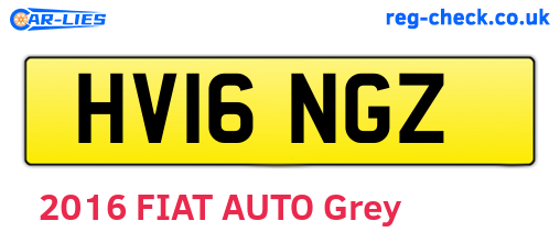 HV16NGZ are the vehicle registration plates.