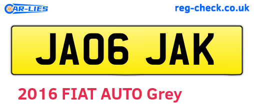 JA06JAK are the vehicle registration plates.