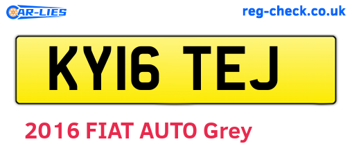 KY16TEJ are the vehicle registration plates.